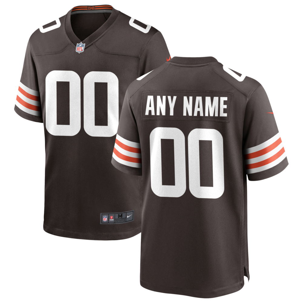 Cleveland Browns Brown Custom Game Jersey jerseys2021
