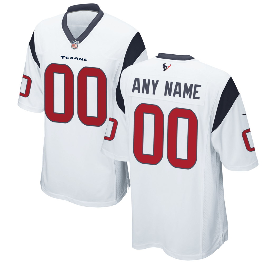 Houston Texans White Custom Game Jersey jerseys2021