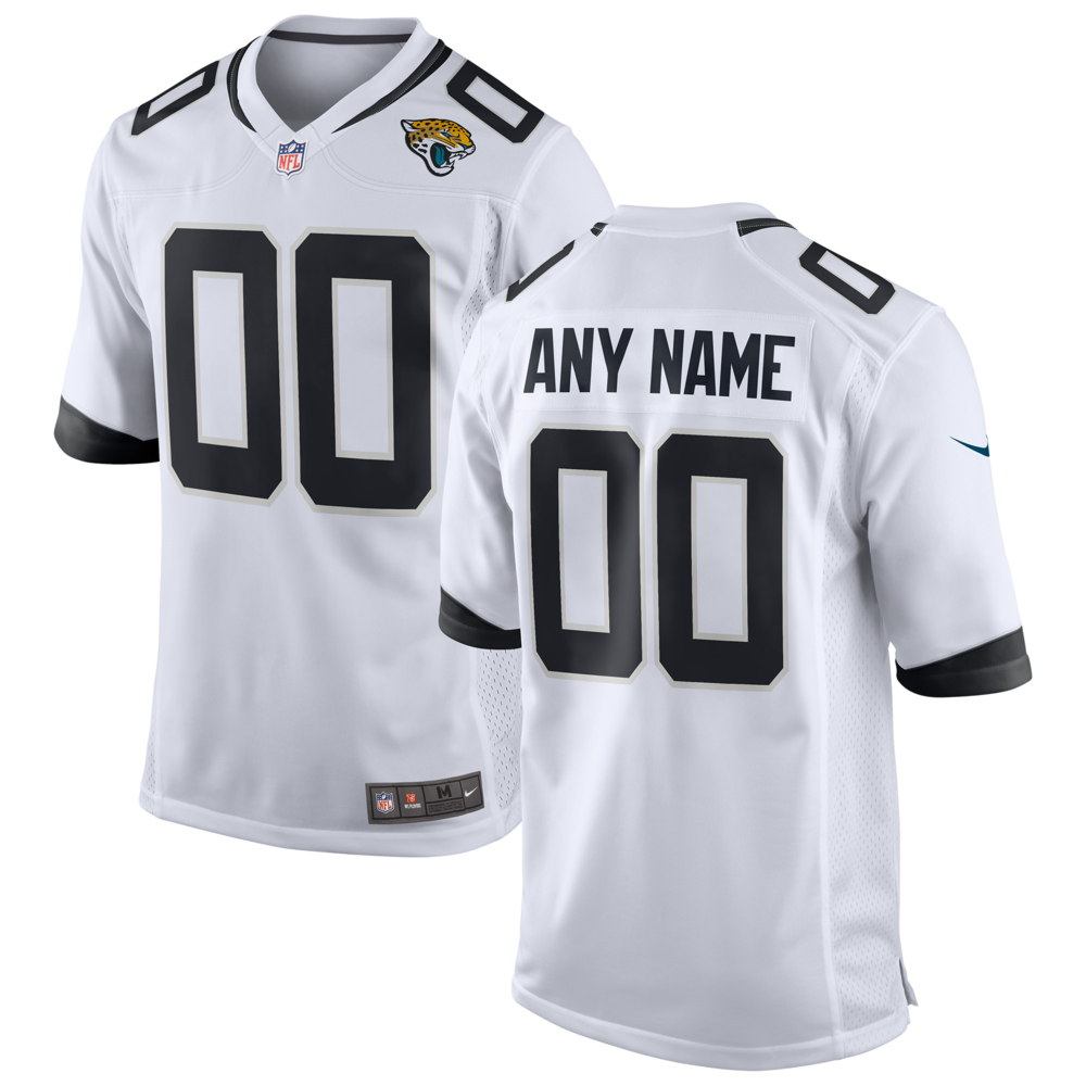 Jacksonville Jaguars White Custom Alternate Game Jersey - jerseys2021