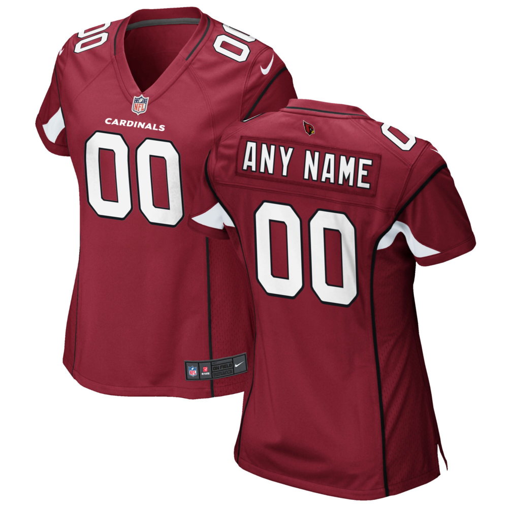 Women's Arizona Cardinals Cardinal Customized Game Jersey - jerseys2021
