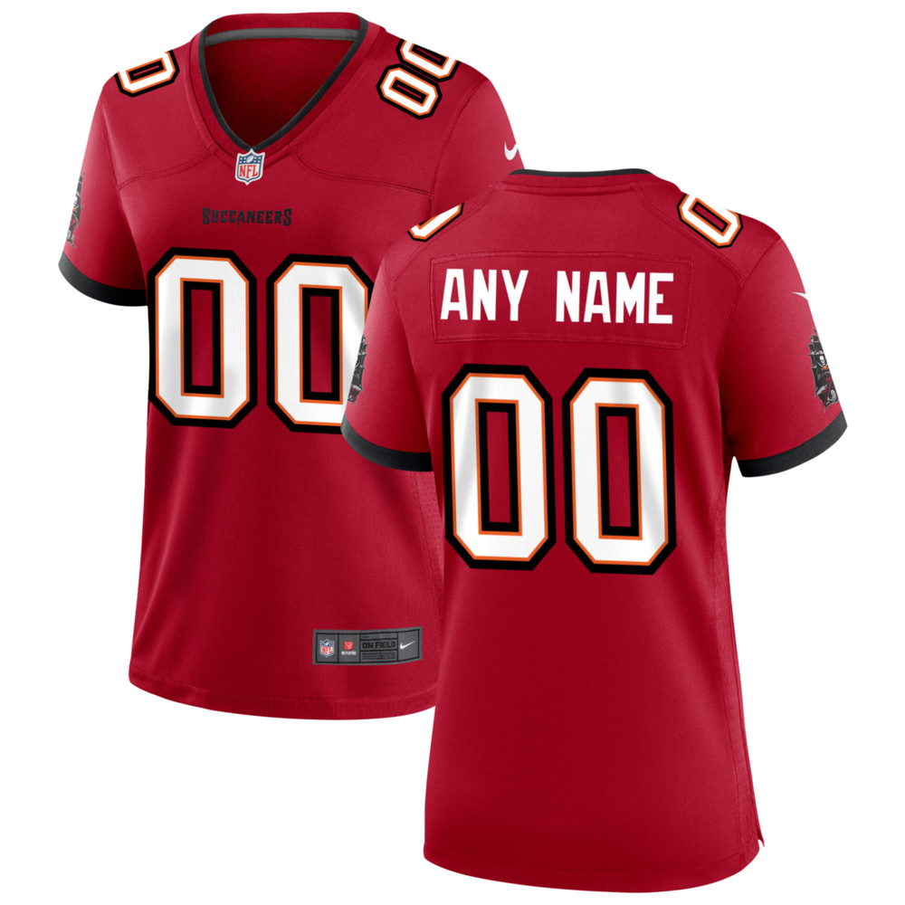 Women's Tampa Bay Buccaneers Red Custom Game Jersey - jerseys2021