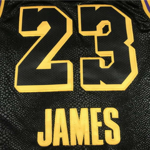 LeBron James #23 Lakers city edition Black jersey with Love path 3