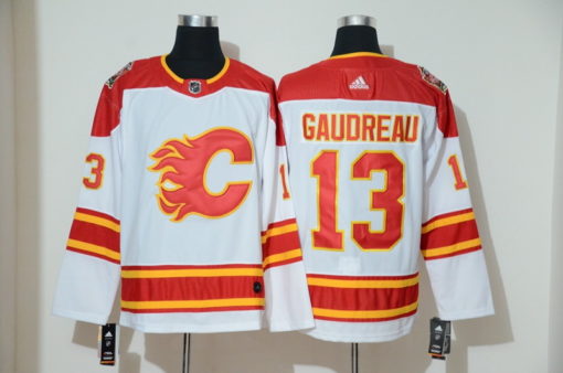 gaudreau 13 Men's Calgary Flames white Alternate Custom Jersey