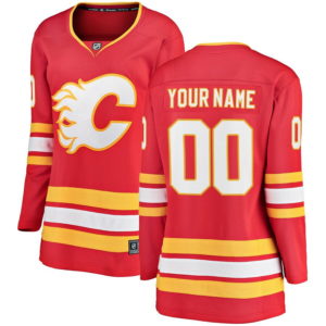 woMen's Calgary Flames Red Alternate Custom Jersey