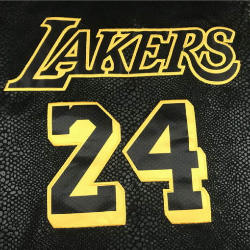 Kobe Bryant #24 Los Angeles Lakers City Edition Black Jersey With Love Path 2