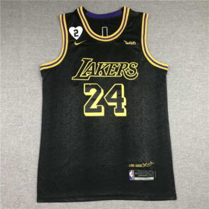 Kobe Bryant #24 Los Angeles Lakers City Edition Black Jersey With ...