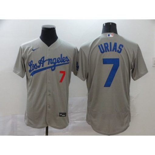 Julio Urias 7 Los Angeles Dodgers 2020 Gray Jersey