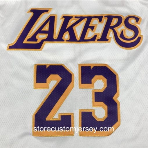 Los Angeles Lakers LeBron James 2019-20 Association Edition Swingman Jersey 4