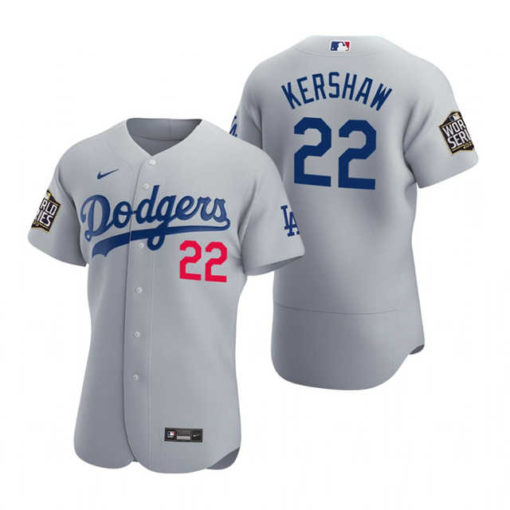 dodgers-clayton-kershaw-gray-2020-world-series-authentic-jersey