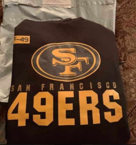 Men's San Francisco 49ers Black 2020 Salute to Service Sideline Performance Pullover Hoodie photo review