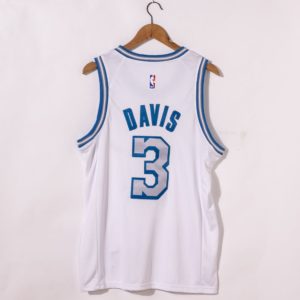 Anthony Davis Los Angeles Lakers City Edition 2021 White Jersey back
