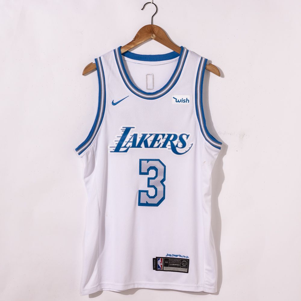Anthony Davis #3 Los Angeles Lakers 2021 City Edition White Jersey