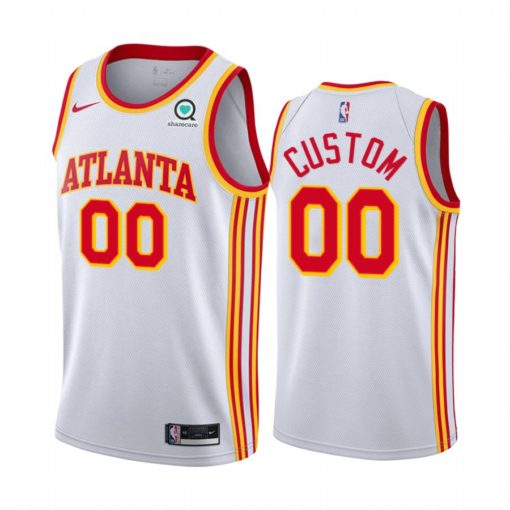 Atlanta Hawks custom 2021 Association Edition Swingman White Jersey