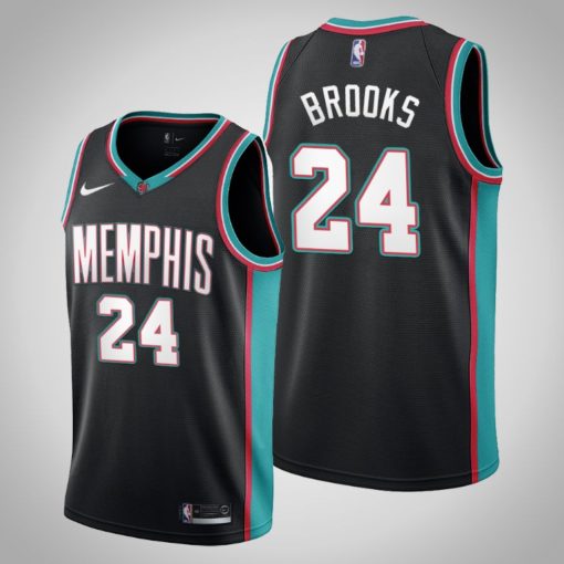 Dillon Brooks #24 Memphis Grizzlies 20th Season Classic Black 2021 Jersey