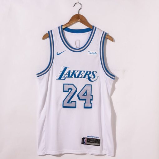 Kobe Bryant Los Angeles Lakers City Edition 2021 White Jersey