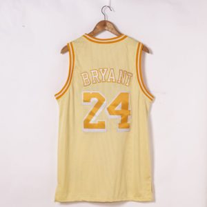 Kobe Bryant Los Angeles Lakers Hardwood Classics Golden Edition Jersey back
