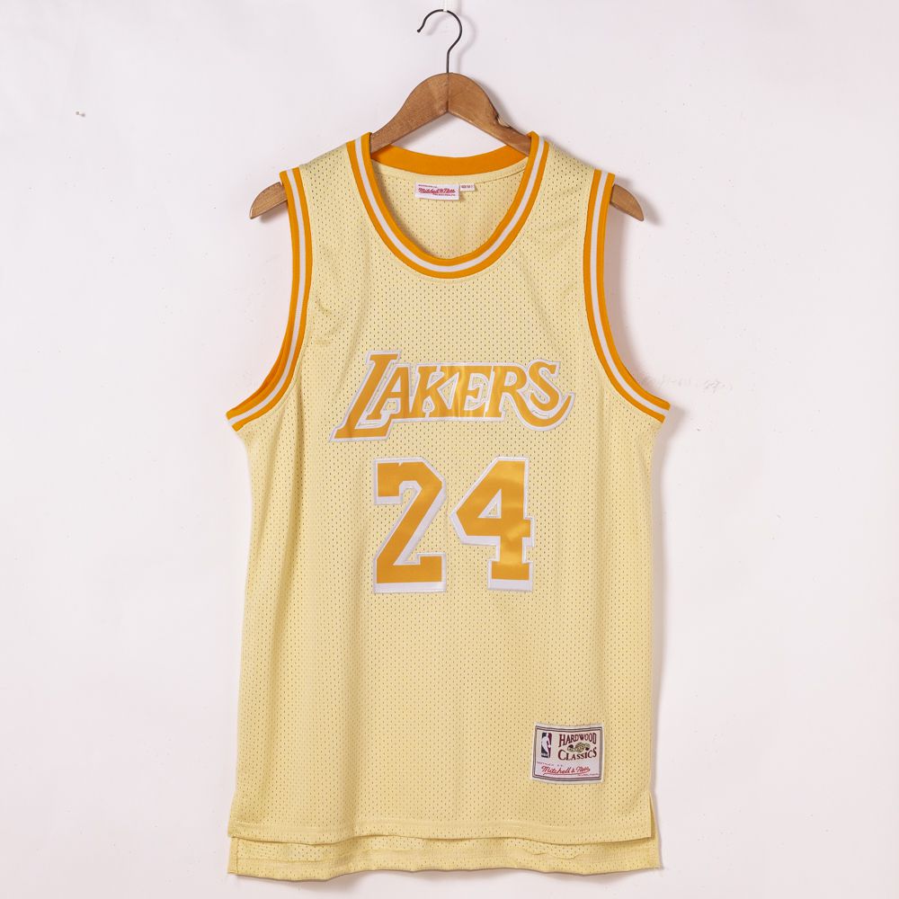 Kobe Bryant #24 Los Angeles Lakers 2021 Hardwood Classics Golden Edition Jersey