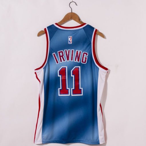 Kyrie Irving Brooklyn Nets 2021 Classic Edition Blue Jerseys back