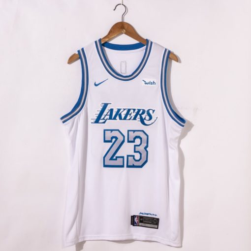 LeBron James Los Angeles Lakers City Edition 2021 White Jersey