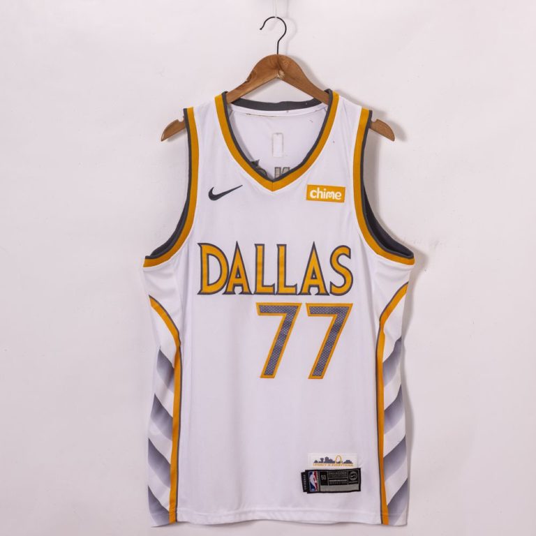 Luka Doncic #77 Dallas Mavericks 2021 City Edition White Jersey