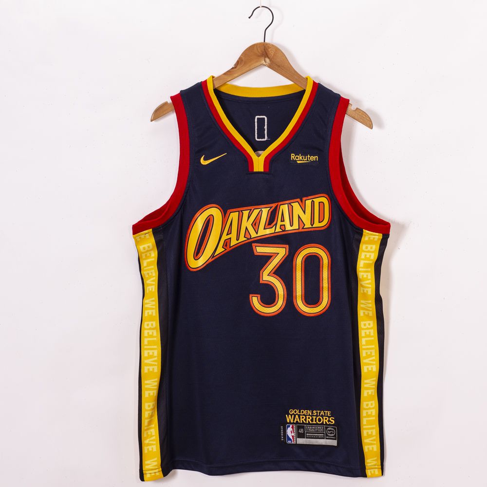 Stephen Curry Golden State Warriors Navy City Edition Oakland 2020-21 Jersey
