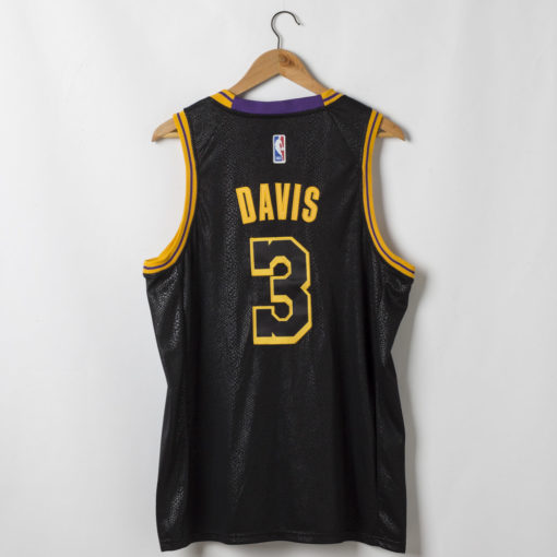 Anthony Davis #3 Los Angeles Lakers Black Mamba Inspired City Jersey back