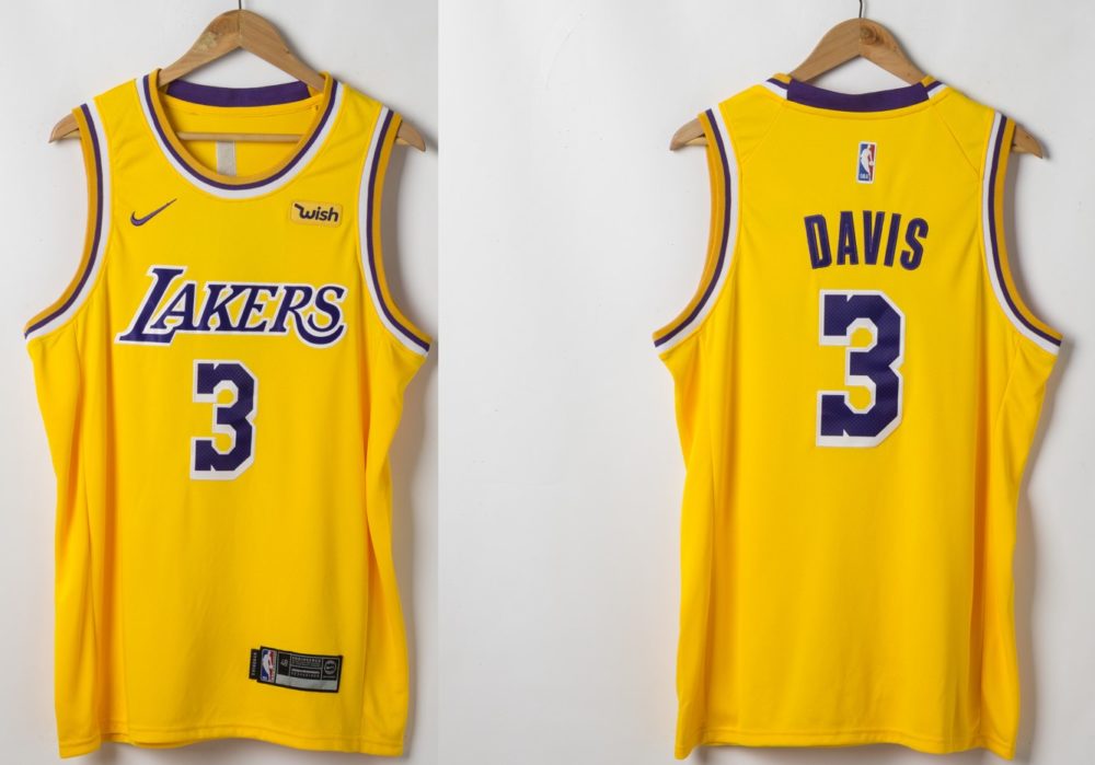 Anthony Davis Los Angeles Lakers 2019-20 Icon Swingman Gold Jersey real