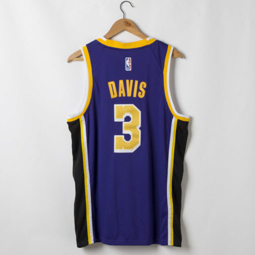 Anthony Davis Los Angeles Lakers Statement Swingman Purple Jersey back