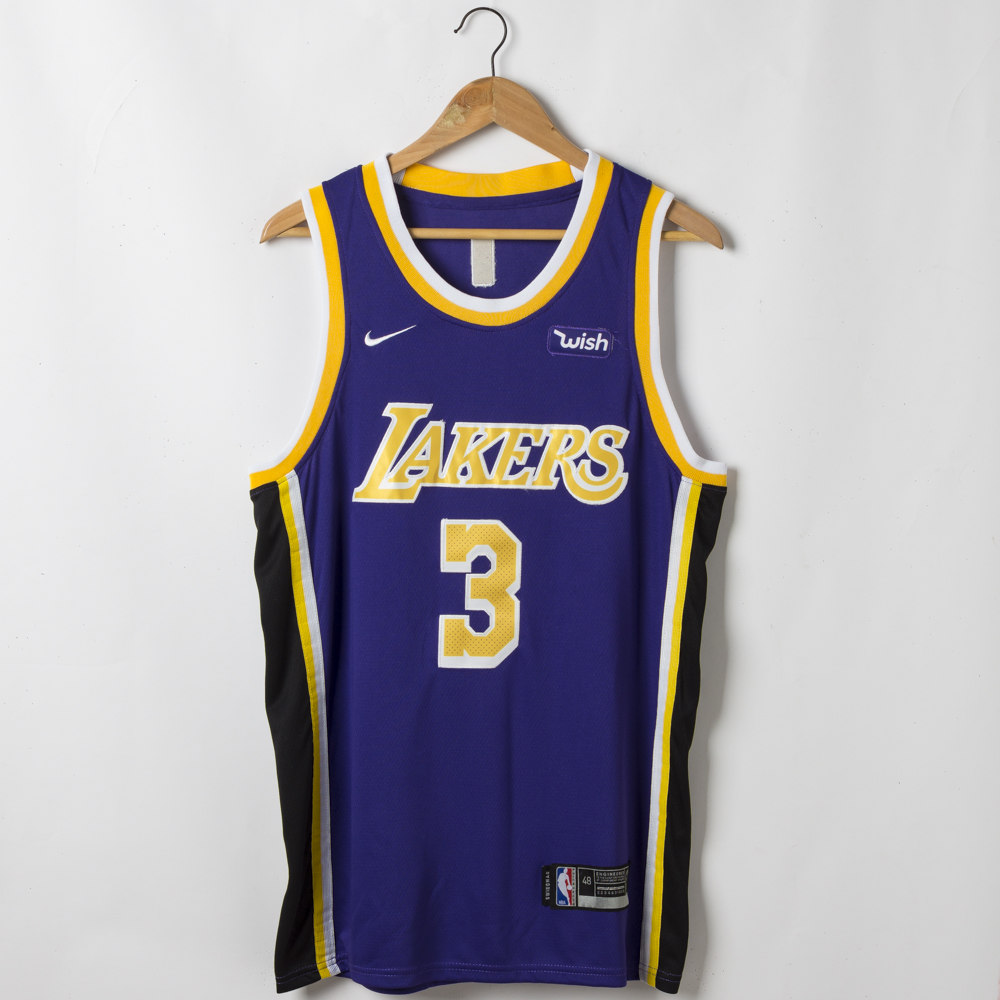 Anthony Davis #3 Los Angeles Lakers Statement Swingman Purple Jersey