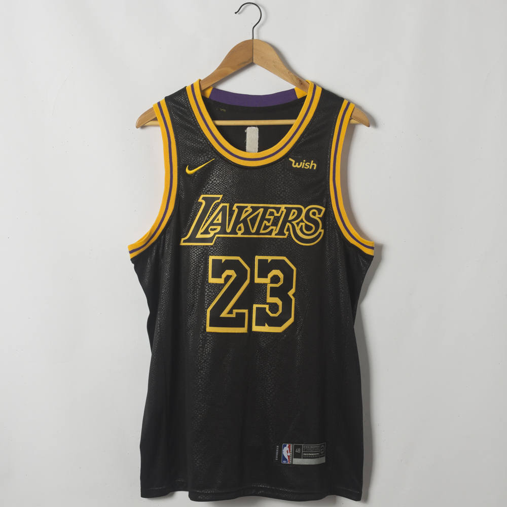 LeBron James #23 Los Angeles Lakers Black Mamba Inspired City Jersey