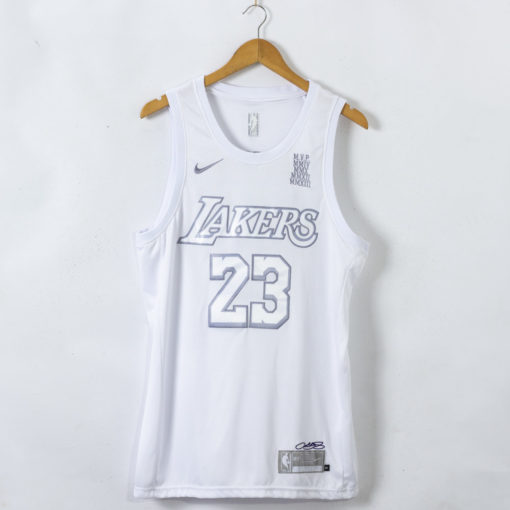 LeBron James Los Angeles Lakers White MVP #23 Jersey