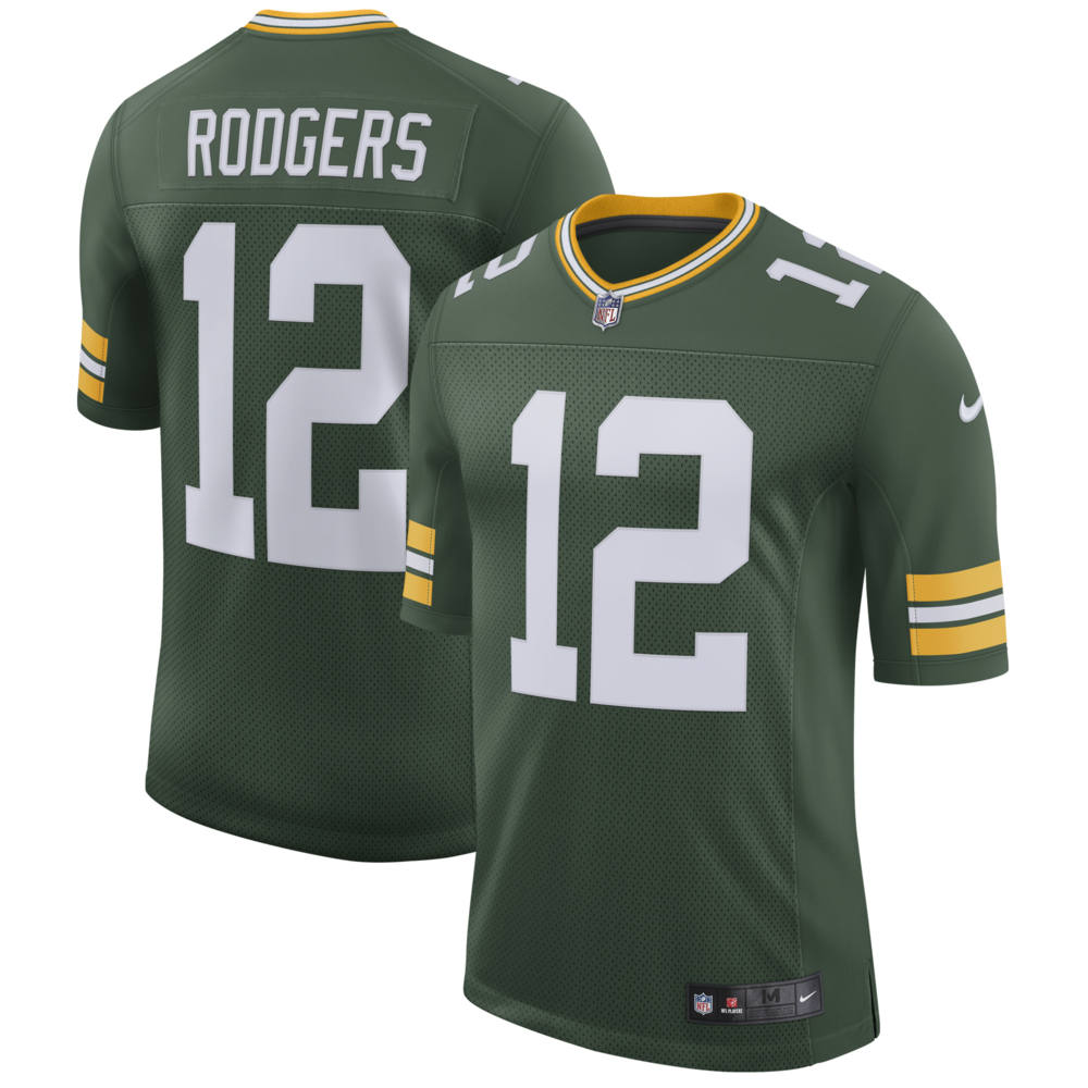 Aaron Rodgers #12 Green Bay Packers Green Classic Limited Jersey