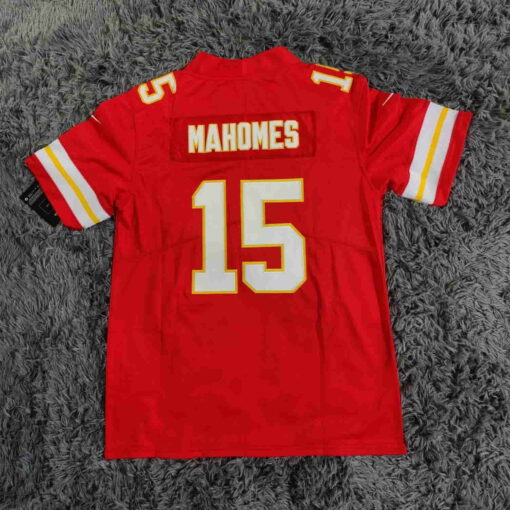 Patrick Mahomes #15 Kansas City Chiefs Red Super Bowl LIV Vapor Limited Jersey - back