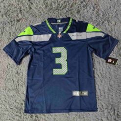 Russell Wilson #3 Seattle Seahawks 2021 College Navy Game Jersey