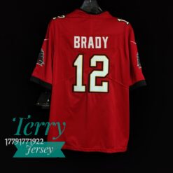 Tom Brady #12 Tampa Bay Buccaneers 2021 Red Alternate Vapor Limited Jersey - back