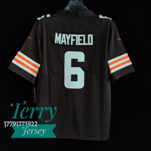 Baker Mayfield #6 Cleveland Browns 2021 Brown Vapor Limited Jersey - back