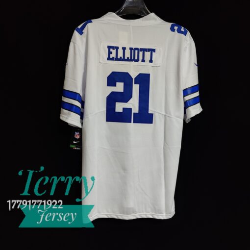 Ezekiel Elliott Dallas Cowboys Vapor Limited Player Jersey - White - back