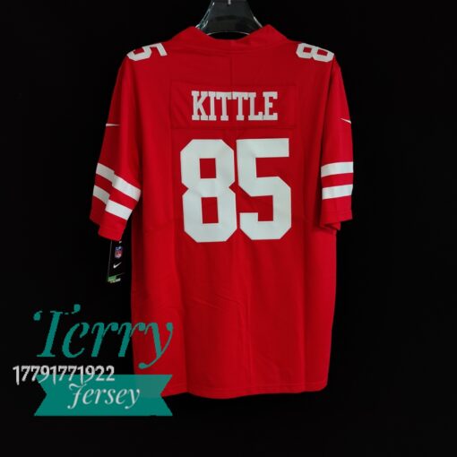 George Kittle #85 San Francisco 49ers Scarlet Jersey - back