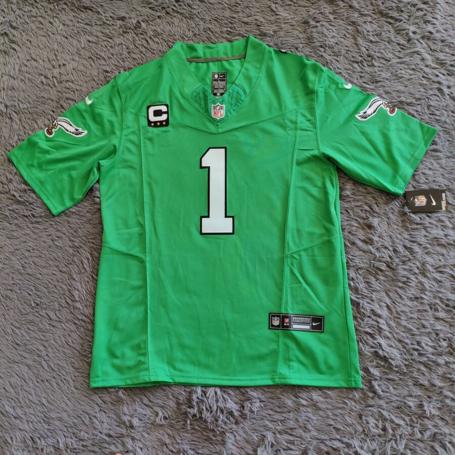 Jalen Hurts Captain Philadelphia Eagles Vapor F.U.S.E. Limited Jersey – Kelly Green