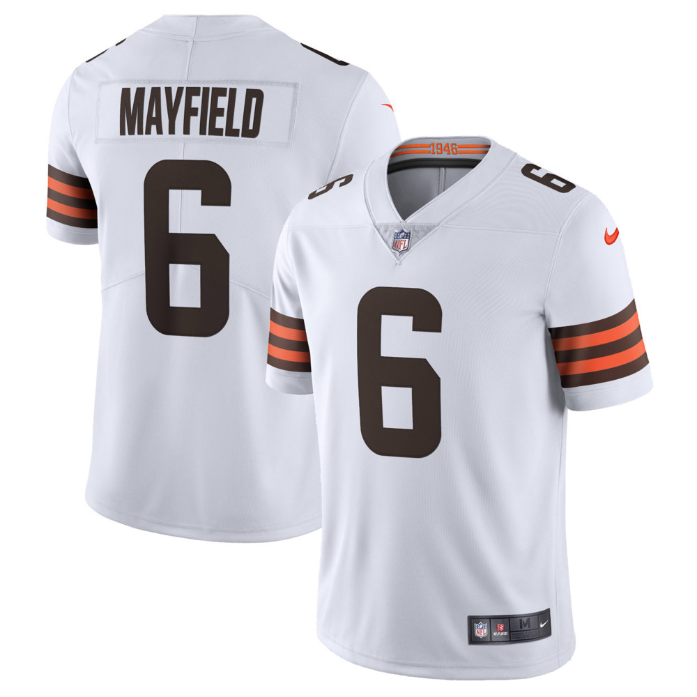 Baker Mayfield #6 Cleveland Browns 2021 White Vapor Limited Jersey