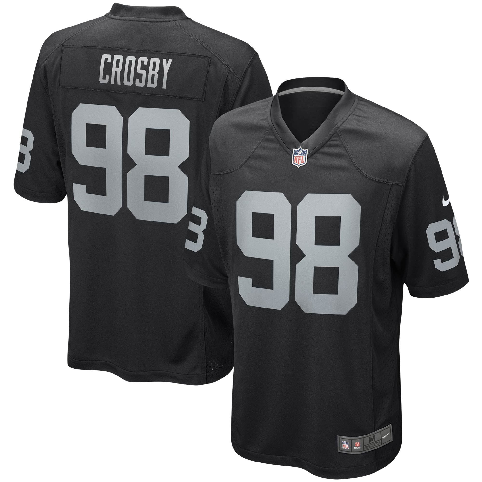 Maxx Crosby #98 Las Vegas Raiders 2021 Black Game Player Jersey
