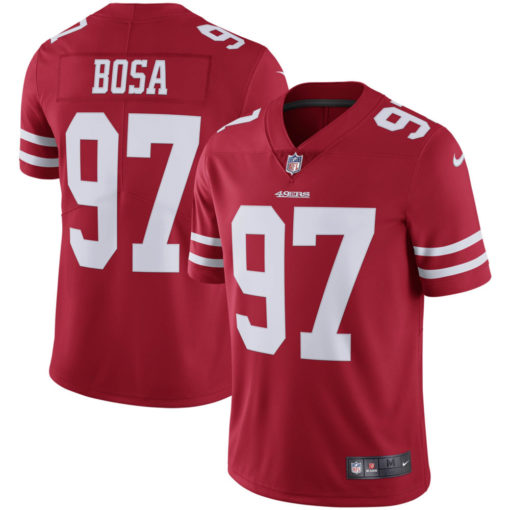 Men's San Francisco 49ers Nick Bosa Nike Scarlet Vapor Limited Jersey