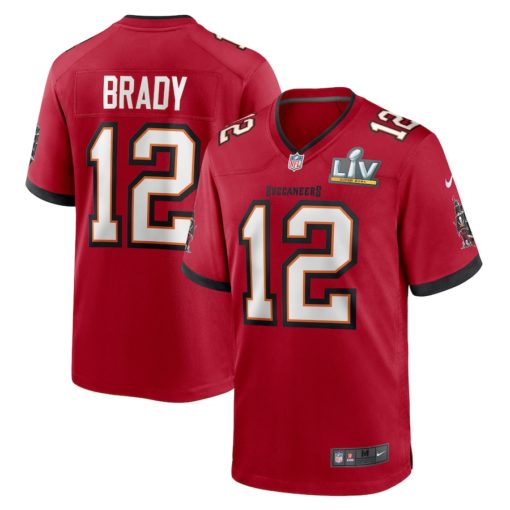 Tom Brady Red Tampa Bay Buccaneers Super Bowl LV Bound Team Color Game Jersey