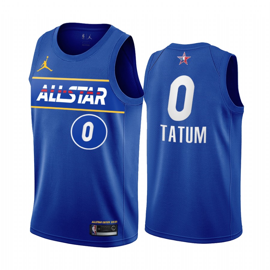 Jayson Tatum #0 Celtics NBA 2021 All-Star Game Jersey Blue Eastern Conference