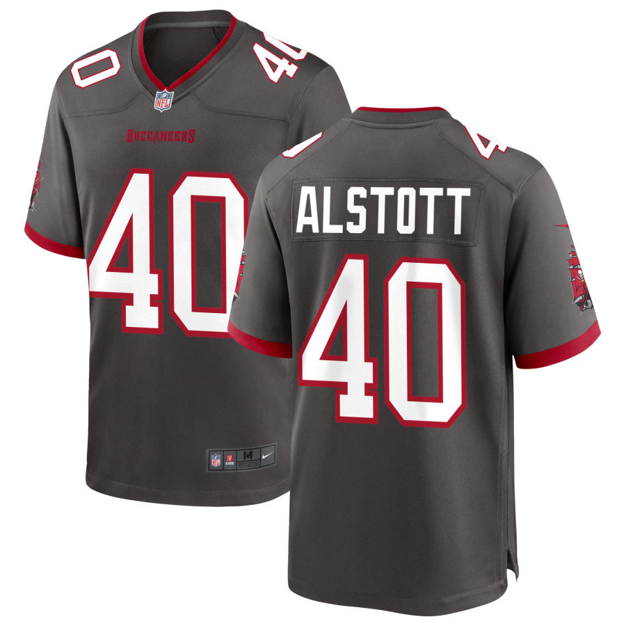 Nike Alstott #40 Pewter Tampa Bay Buccaneers 2021 Retired Player Game Jersey