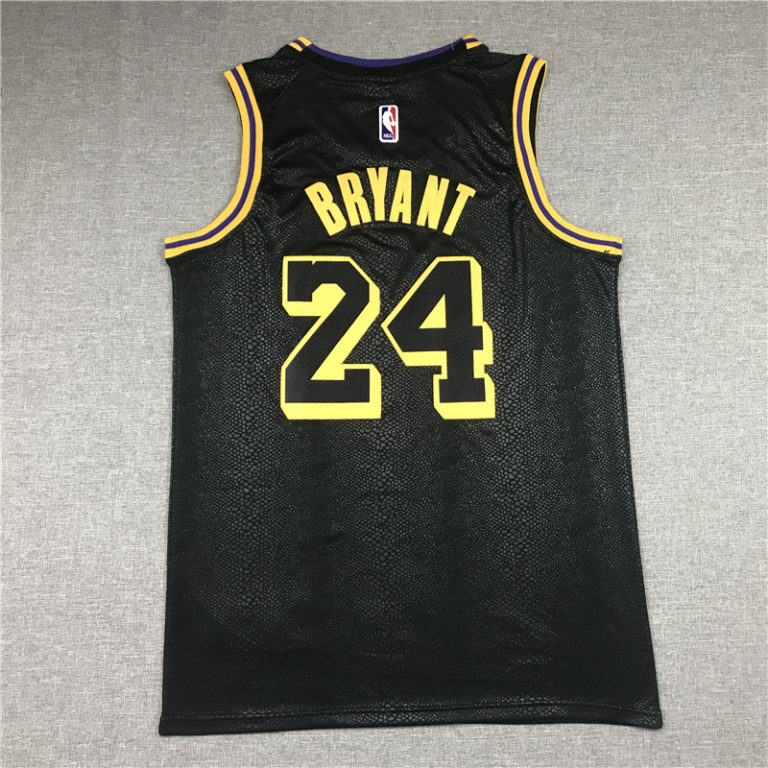 Kobe Bryant Los Angeles Lakers 2020 Black 8-24 Mamba Day Special ...