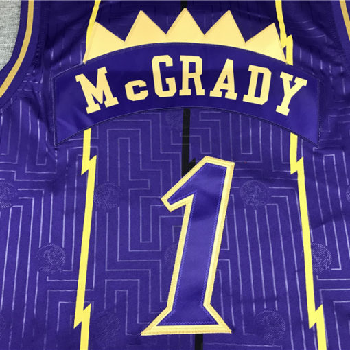 Tracy McGrady 1 Toronto Raptors2020 CNY Purple Throwback Jersey