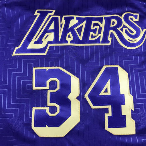 Shaquille O’Neal 34 Los Angeles Lakers Purple Year Of The Rat Limited Edition Jersey
