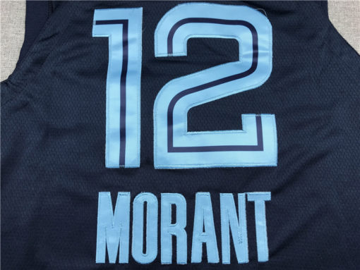 Ja Morant 12 Memphis Grizzlies Navy Icon Swingman Jersey