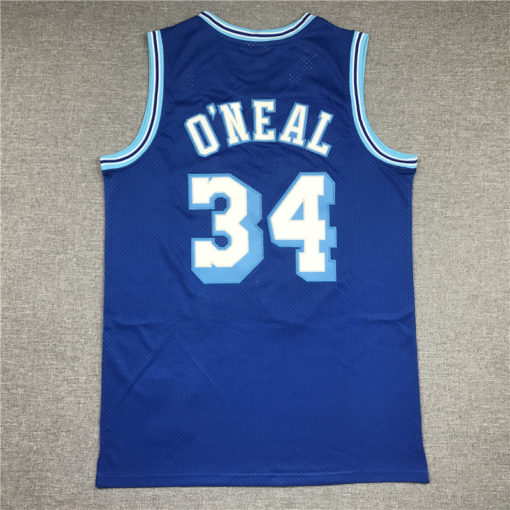 Shaquille O'Neal 34 Los Angeles Lakers 96-97 Swingman Blue Jersey